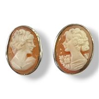 Pendientes Mandile 1922 Mujer Cammei  in Plata Conchiglia 2MORCM18